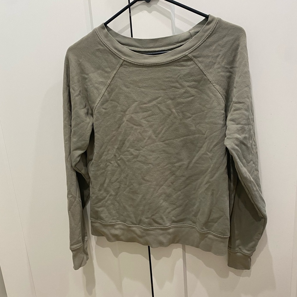 MATE the Label sage green organic cotton Terry sweatshirt